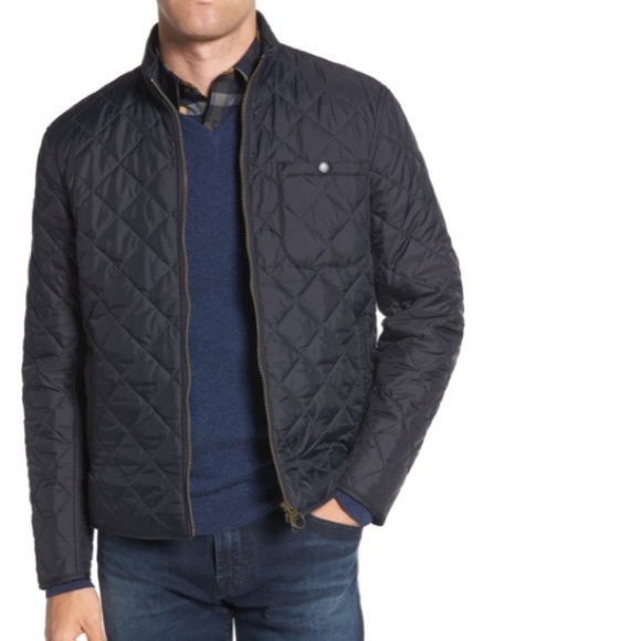 barbour slim fit quilted jacket